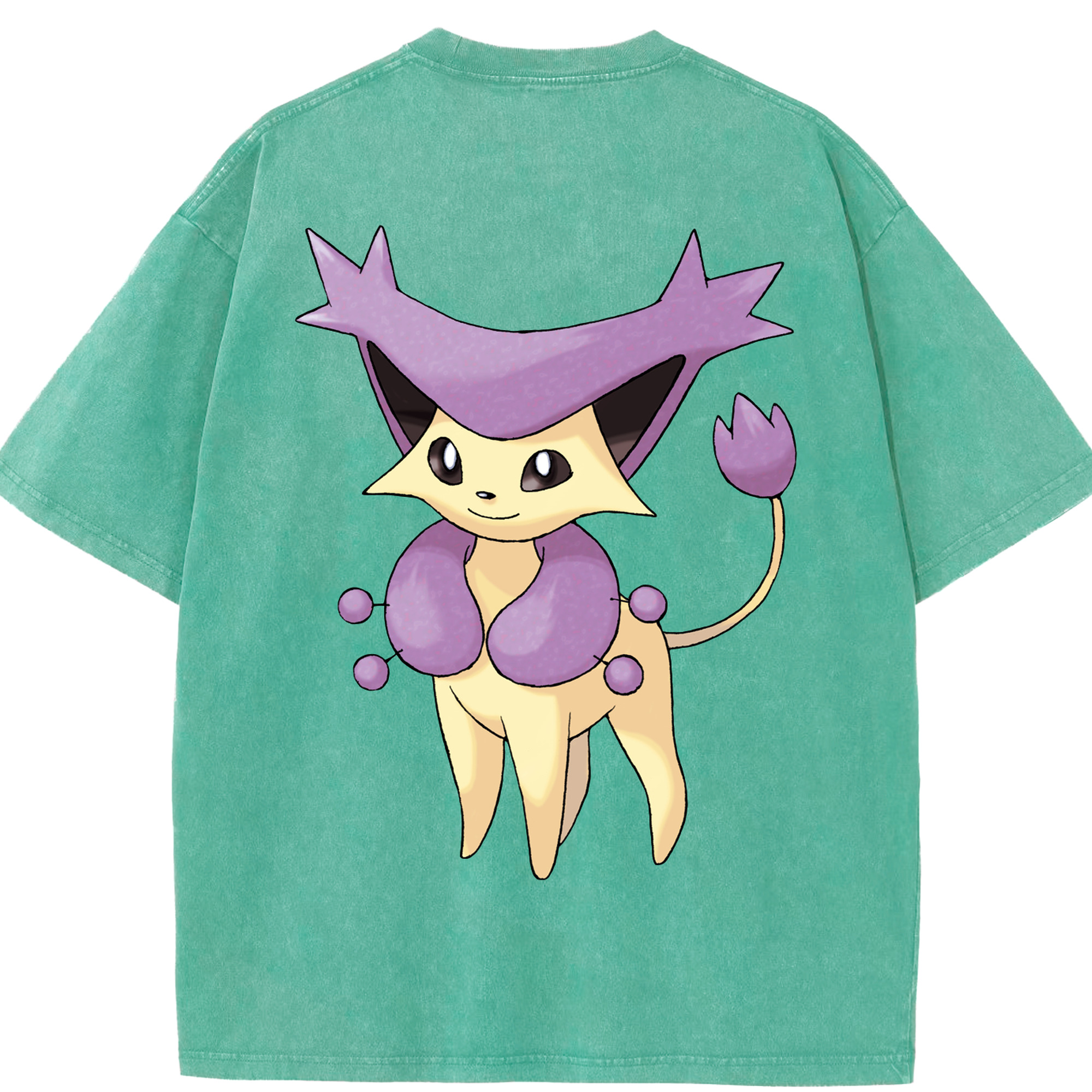 （画像用） ポケットモンスター Pokémon 綿100% ヴィンテージ風 半袖Tシャツ（背面プリント）